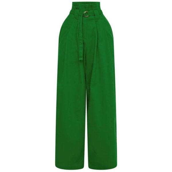 Honeyz Wide-Leg Trousers Womens - Green