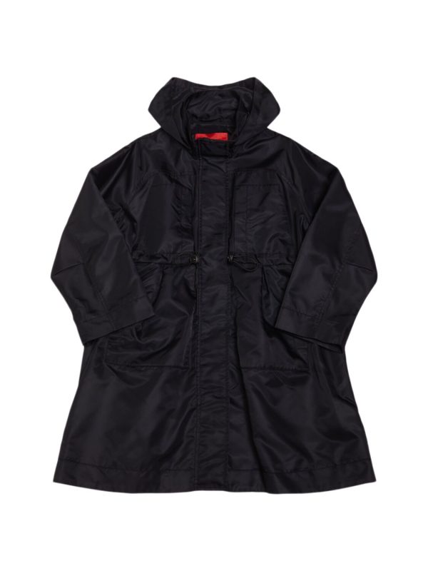 Hooded Nylon Raincoat