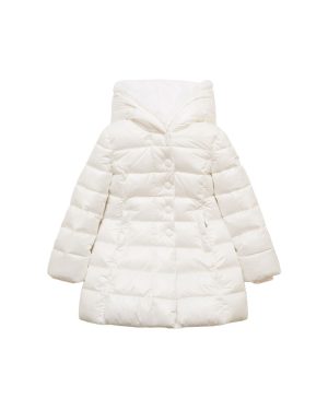 Hooded Poly & Faux Fur Puffer Jacket