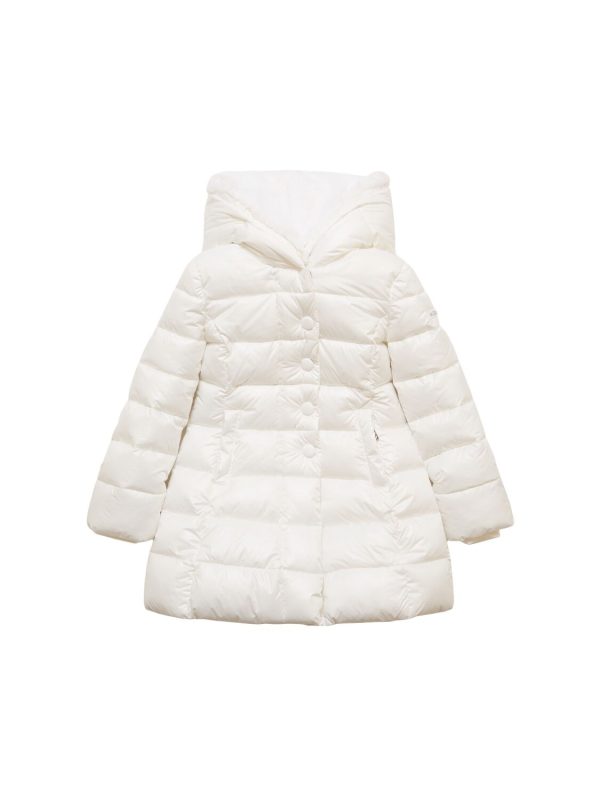 Hooded Poly & Faux Fur Puffer Jacket