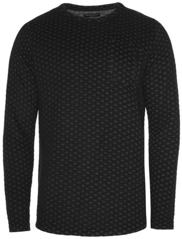 Hoodies / Sweatshirts Gothus Crew Neck Sweatshirt with Spot Print in Black / S - Tokyo Laundry