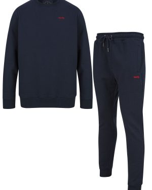 Hoody / Jogger Set Grate Matching 2pc Sweatshirt & Jogger Brushback Fleece Co-rd Set in Sky Captain Navy / L - Tokyo Laundry