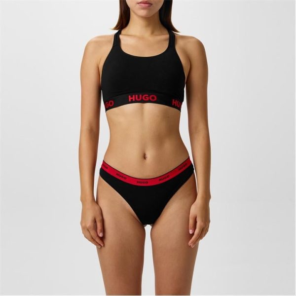 Hugo Padded Sports Bra - Black