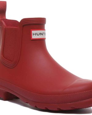 Hunter Orig W Chelsea Original Women Chelsea Boot In Red Size 5