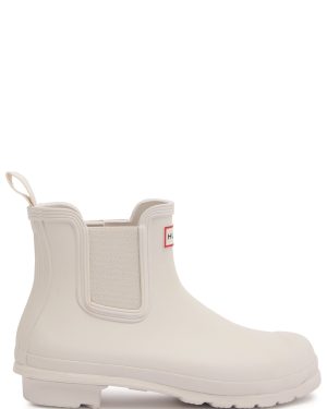 Hunter Original Rubber Chelsea Boots - Ivory - S40 (IT40/ UK7)