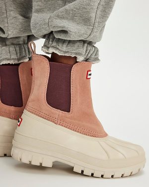 Hunter Sutton Chelsea Duck Boots at Free People in Whitby Sand/Rococo Blue, Size: US 6