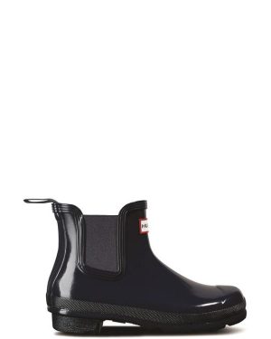 Hunter Womens Original Chelsea Gloss Boot - Blue