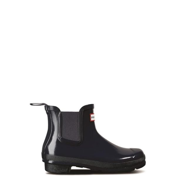 Hunter Womens Original Chelsea Gloss Boot - Blue