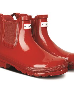 Hunter Womens Original Chelsea Gloss Wellington Boots UK Size 7 (EU 40/41)