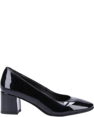 Hush Puppies Anna Patent Court Shoes - Black