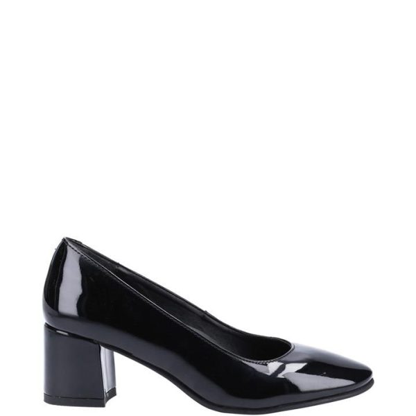 Hush Puppies Anna Patent Court Shoes - Black