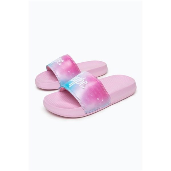 Hype Pastel Fade Sliders Juniors - Pink