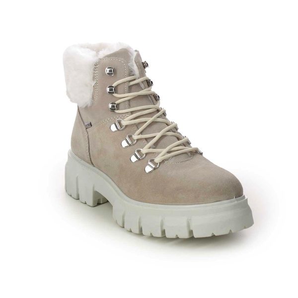 IMAC Soraya Fur Tex Beige suede Womens Winter Boots 7049-7160013 in a Plain Suede Leather in Size 41