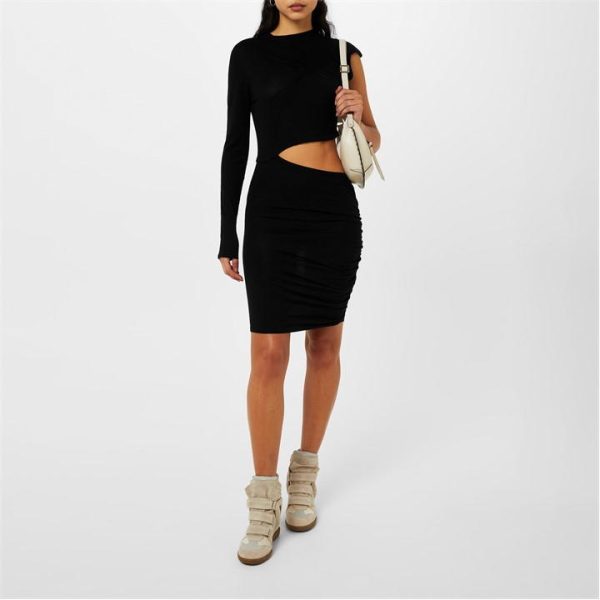 ISABEL MARANT Cut-Out Mini Dress - Black
