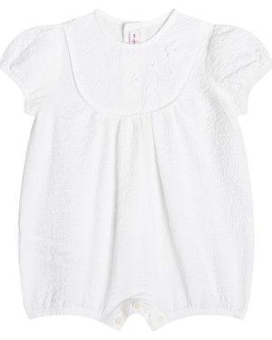Il Gufo Baby applique cotton-blend bodysuit