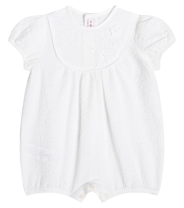 Il Gufo Baby applique cotton-blend bodysuit