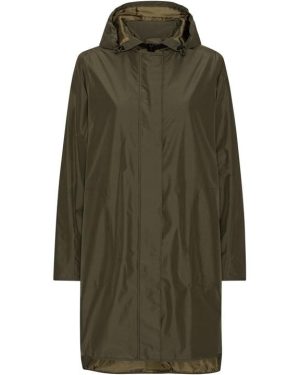 Ilse Jacobsen IJ Long Raincoat - Green
