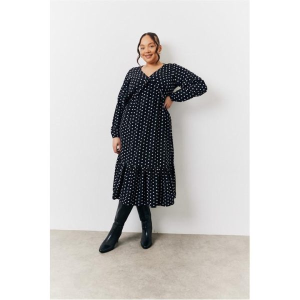 In The Style Black Check Mini Smock Dress