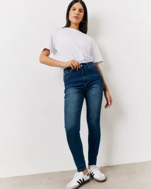 In The Style Shaper Stretch Jeans in Mid Blue - 8 · Standard