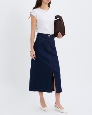 Indigo Denim Skirt