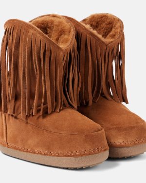 Inuikii Cowboy Fringes suede snow boots