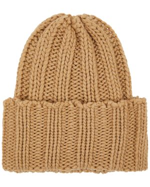 Inverni Chunky-knit Ribbed Cashmere Beanie - Camel - One Size