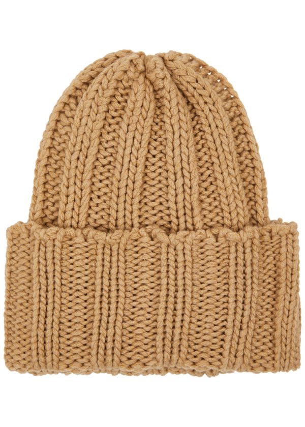 Inverni Chunky-knit Ribbed Cashmere Beanie - Camel - One Size