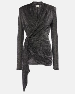 Isabel Marant Cinay lame wrap top