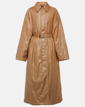 Isabel Marant Crisley oversized faux leather coat