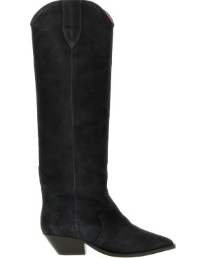 Isabel Marant Denvee Suede Cowboy Boots