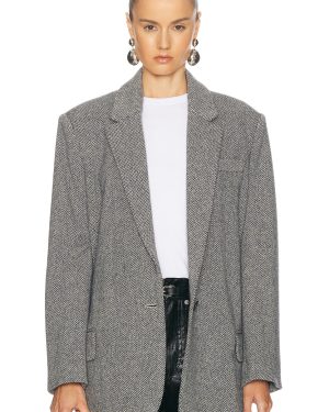 Isabel Marant Etoile Cikaito Blazer in Black & Ecru - Navy. Size 38 (also in 40, 42).