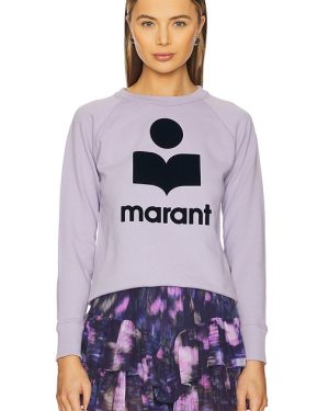 Isabel Marant Etoile Millyny Sweatshirt in Purple. Size 36/4, 38/6, 40/8, 42/10.