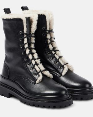 Isabel Marant Ghiso shearling-lined leather combat boots