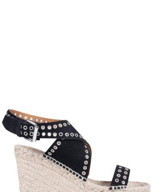 Isabel Marant Open Toe Platform Wedge Sandals