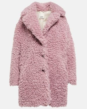 Isabel Marant Sabrinega faux shearling coat