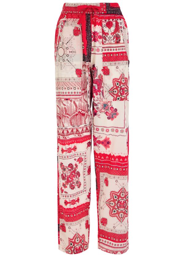 Isabel Marant toile Fedora Cotton Trousers - Red - 34 (UK4 / Xxs)