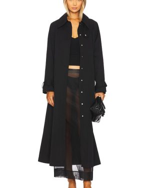 Ivy Oak Clementine Duster Coat in Black. Size M, S, XL, XS.