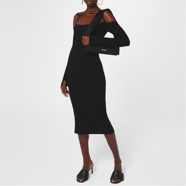 JACQUEMUS La Sierra Bodycon Dress - Black