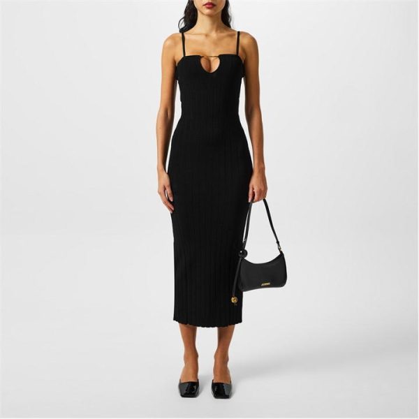 JACQUEMUS La Sierra Bodycon Maxi Dress - Black