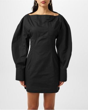 JACQUEMUS The Casaco Shirt Dress - Black
