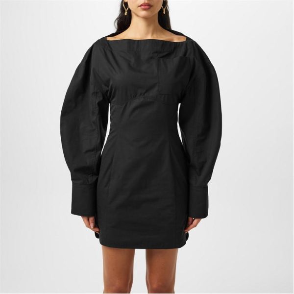 JACQUEMUS The Casaco Shirt Dress - Black