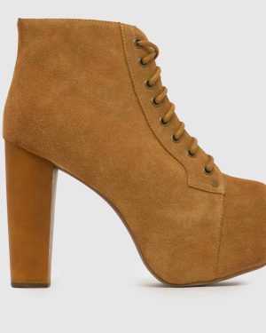 JEFFREY CAMPBELL Lita Platform Boots in Tan