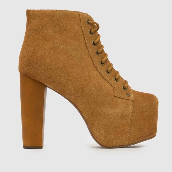 JEFFREY CAMPBELL Lita Platform Boots in Tan