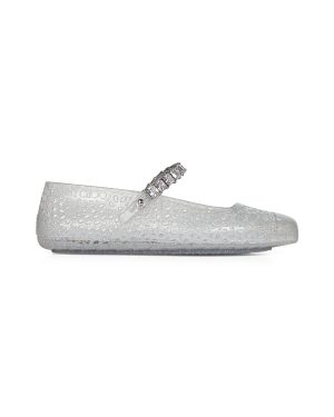 JIMMY CHOO | Clear Jelly ballet flats with crystal | Women | 36