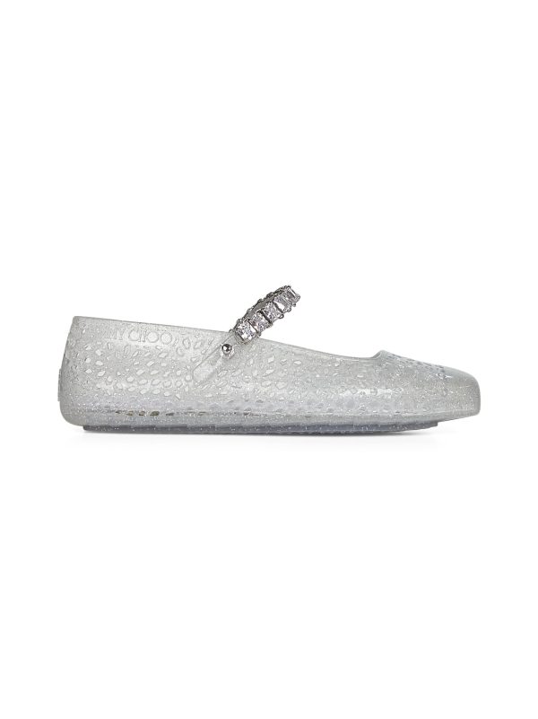 JIMMY CHOO | Clear Jelly ballet flats with crystal | Women | 36