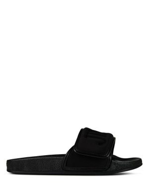 JIMMY CHOO Women's Lycra Fitz/F Sliders - Black
