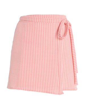 JUILLET SWIMWEAR - Gingham Wrap Skirt - Pink - XS - Moda Operandi
