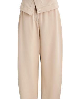 JW Anderson Belted Wide-leg Trousers - Beige - 14 (UK14 / L)
