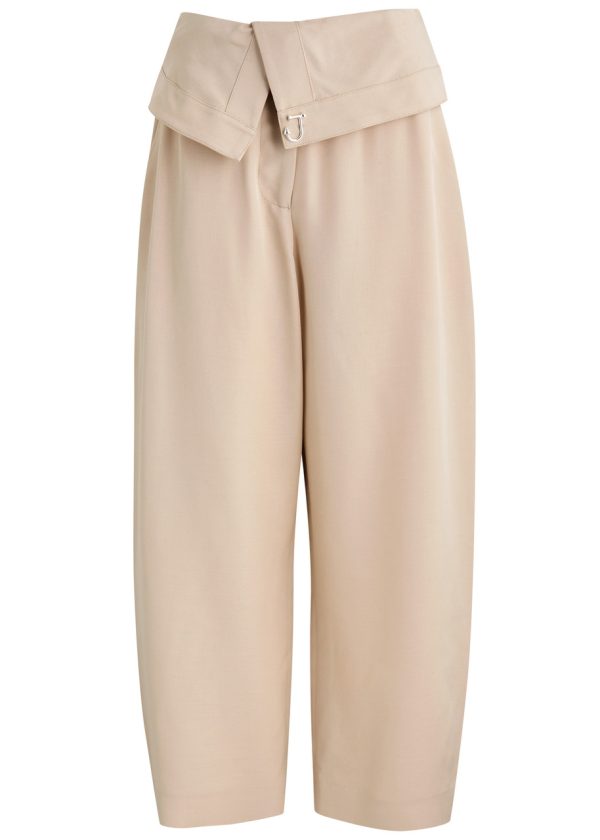 JW Anderson Belted Wide-leg Trousers - Beige - 14 (UK14 / L)