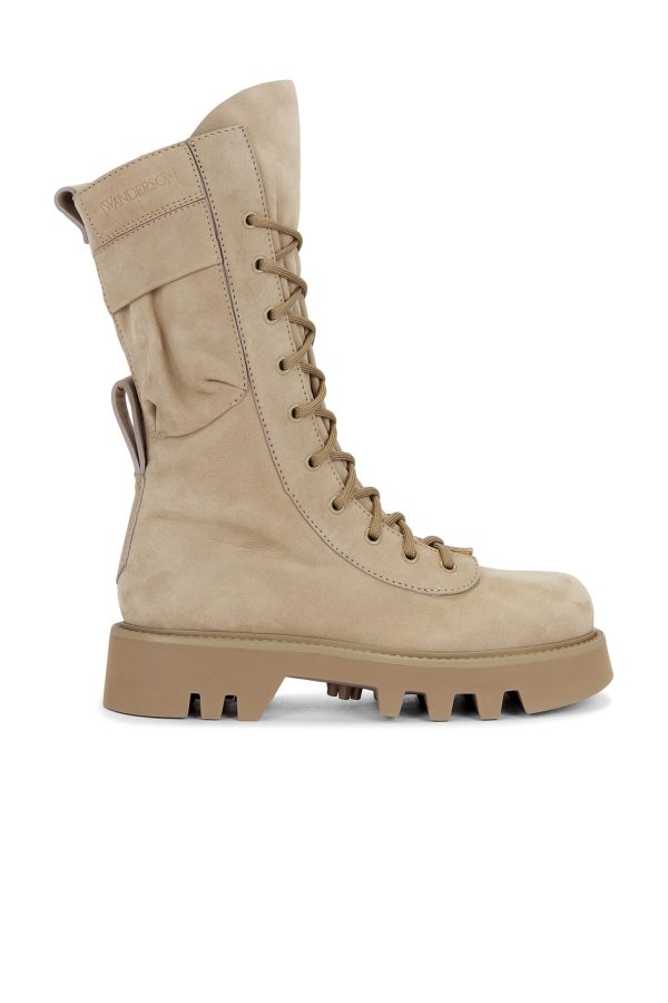 JW Anderson Combat Boot in Taupe - Taupe. Size 40 (also in ).